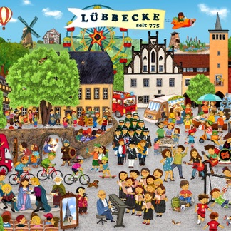 Wimmelpuzzle
f&uuml;r die Stadt L&uuml;bbecke &copy;